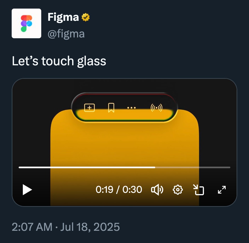 Let’s touch glass
