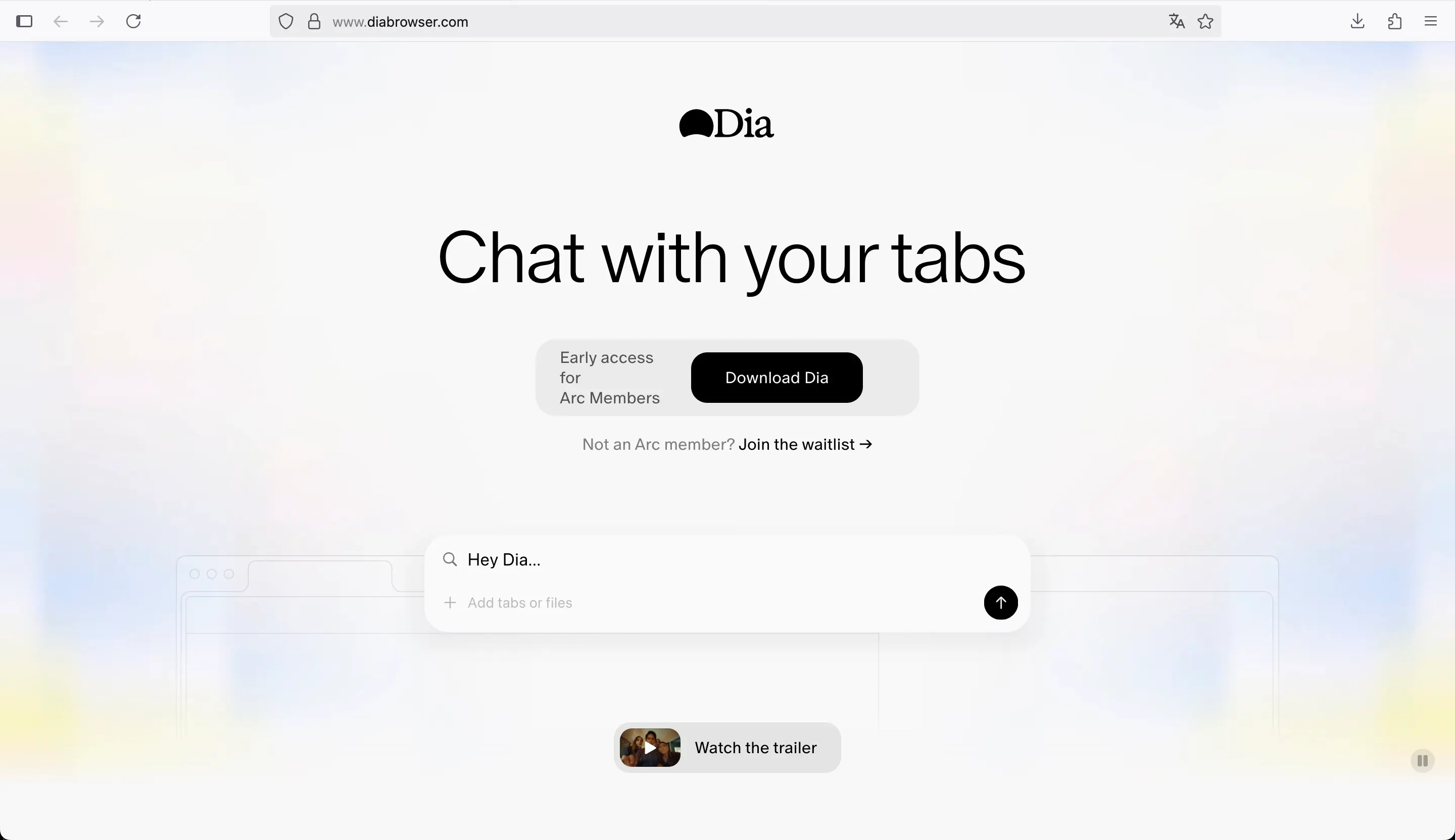 img web - diabrowser.ai 2025.07.11 - Meet Dia – the AI Browser Where You Can Chat with Your Tabs